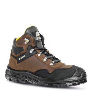 Chaussures de sécurité montantes LOTAR S3S SC LG FO SR cuir marron/noir - 007SP03 - AIMONT