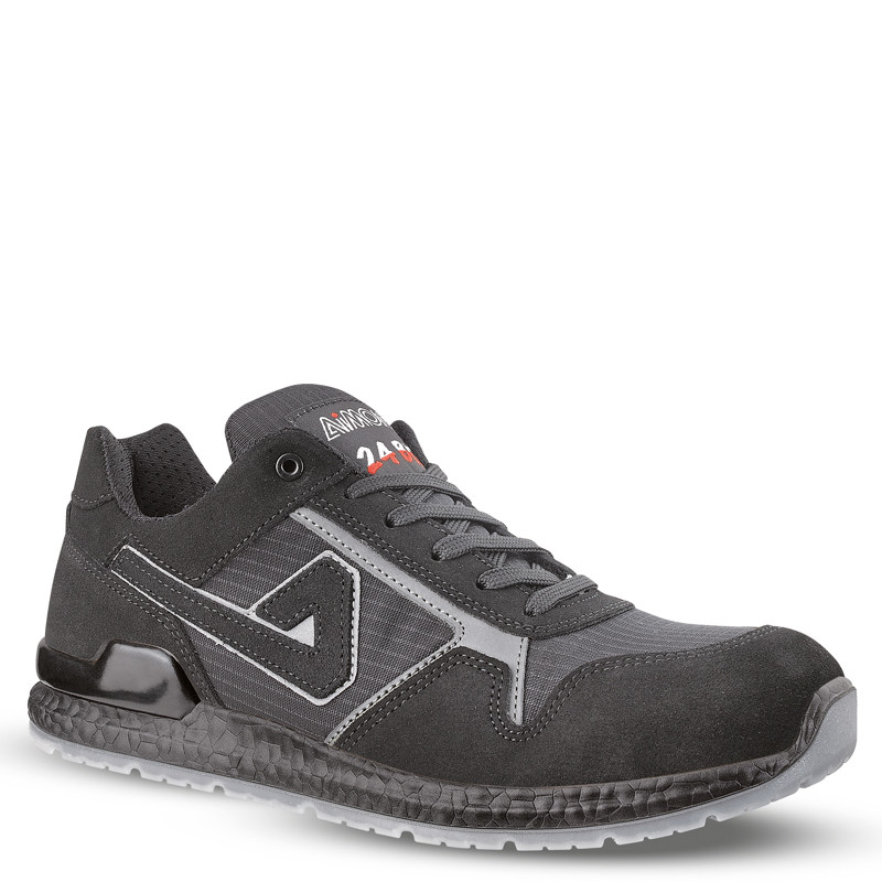 Chaussures de sécurité basses DRAKE S1PS FO SR cuir noir - 00ABI02 - AIMONT