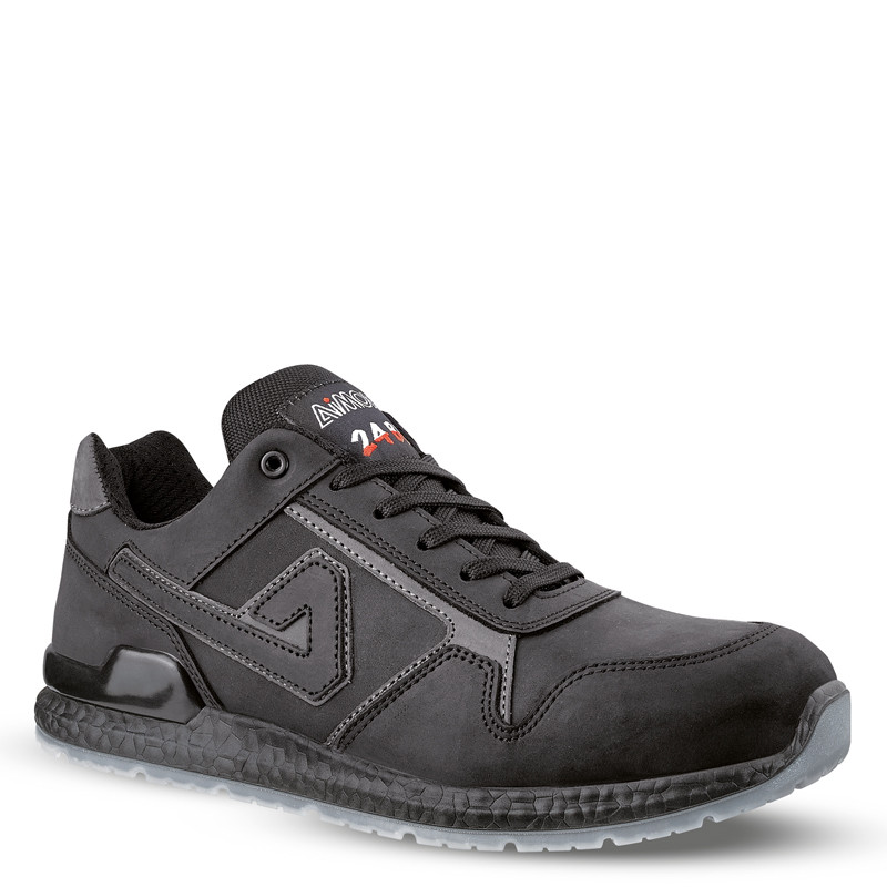 Chaussures de sécurité basses CALVIN S3S FO SR cuir noir - 00ABI06 - AIMONT