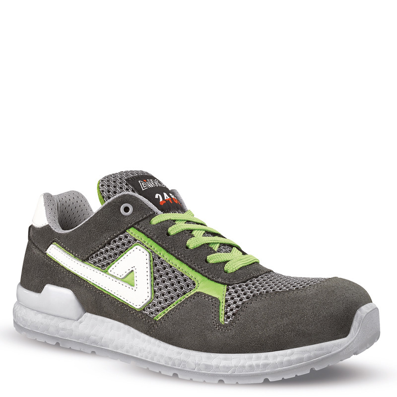 Chaussures de sécurité basses TUPAC S1PS FO SR gris/vert - 00ABI09 - AIMONT