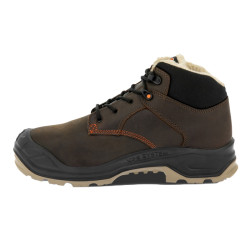 Chaussures de sécurité montantes fourrées NORWAY S3S SR FO LG SC CI HI cuir marron  1823 - PARADE