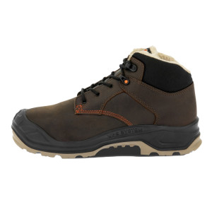 Chaussures de sécurité montantes fourrées NORWAY S3S SR FO LG SC CI HI cuir marron  1823 - PARADE