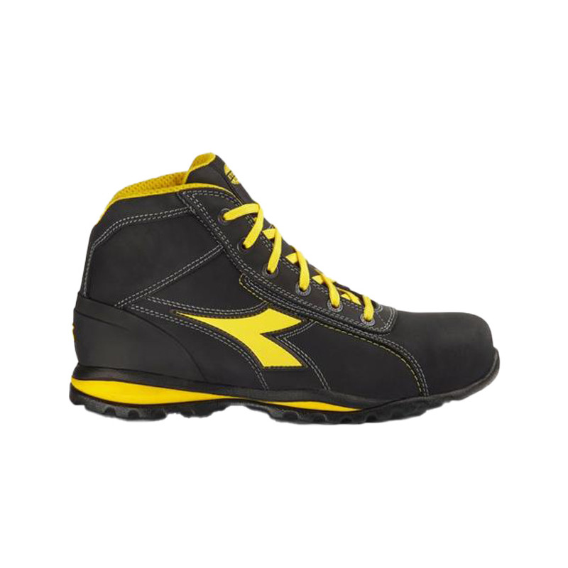 Chaussures de sécurité montantes GLOVE MID S3S FO HRO noire/jaune - 701.181140_80013 - DIADORA