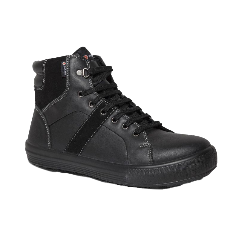 Chaussures de sécurité montantes VISION S3S SR FO cuir noir - 3824 - PARADE