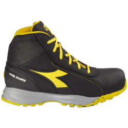 Chaussures de sécurité montantes GLOVE MDS MID S3S FO HRO SR noire/jaune 701.181134_80013 - DIADORA
