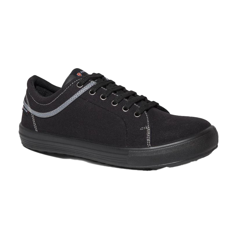 Chaussures de sécurité basses VALLEY S1PS SR FO croûte de cuir noir 9844 - PARADE