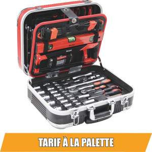 Mallette de dépannage sur roues 148 outils 1/4" - 1/2" - 15157 - DRAKKAR
