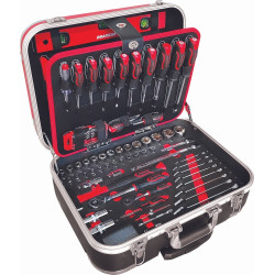 Mallette de dépannage sur roues 148 outils 1/4" - 1/2" - 15157 - DRAKKAR