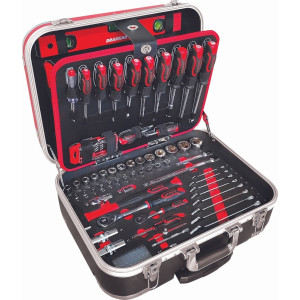 Mallette de dépannage sur roues 148 outils 1/4" - 1/2" - 15157 - DRAKKAR