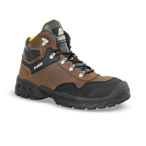 Chaussures de sécurité montantes LOTAR S3S SC LG FO SR cuir marron/noir - 007SP03 - AIMONT