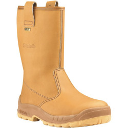 BOTTES DE SECURITE GORE TEX JALPOLE CUIR PLEINE FLEUR BEIGE 00JJS11 JALLATTE