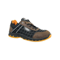 Chaussures de sécurité basses JALDOJO SAS ESD cuir noir/marron - 00JNI01 - JALLATTE