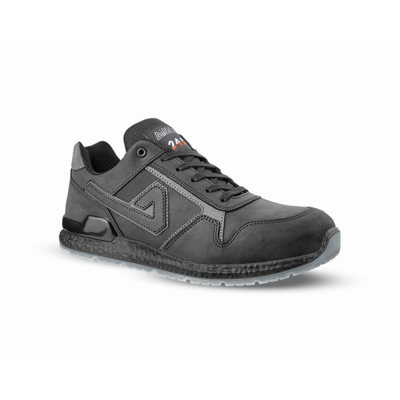 Chaussures de sécurité basses CALVIN S3S FO SR cuir noir - 00ABI06 - AIMONT